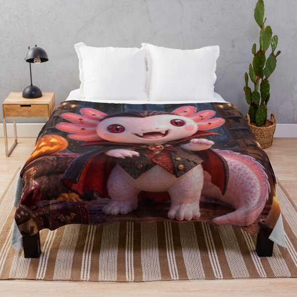 Item preview, Kawaii vampire axolotl – Fantasy creature designed and sold by Axokris.
