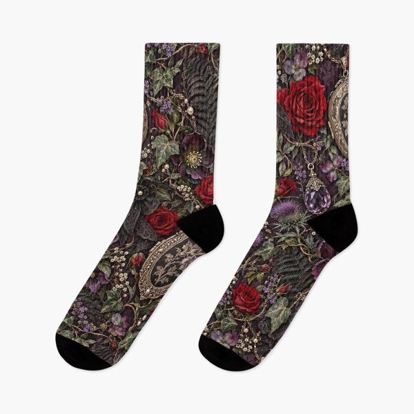 Item preview, Dark Academia - Victorian Funeral Cabinet Gothic Floral Pattern designed and sold by Lichtisign.