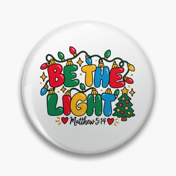 Item preview, Be the Light Matthew 5 14 Christian Christmas Lights designed and sold by haitrieuic96.