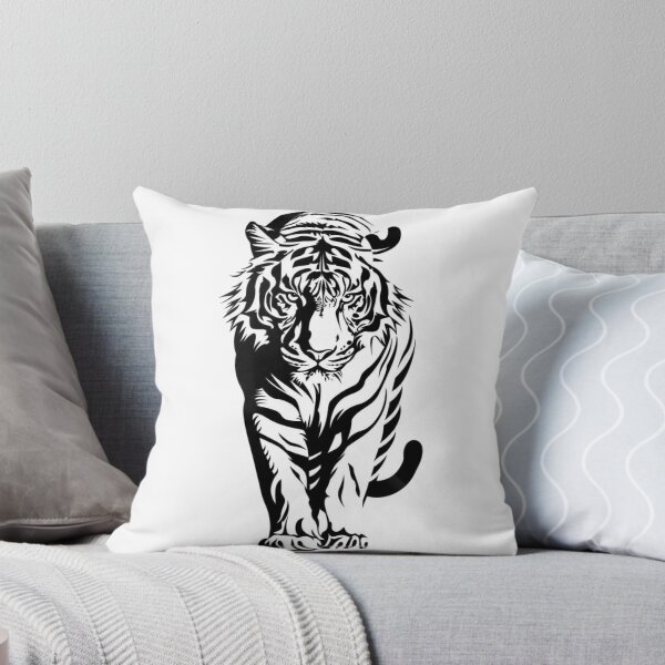 Item preview, Striking Monochrome Tiger Graphic Illustration designed and sold by DKSH1234.