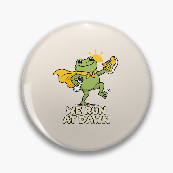 Item preview, We Run At Dawn, Funny Running Frog, Cross Country Runner Humor, Early Morning Running, Frog Lover and Runner Gift designed and sold by Quiajia.