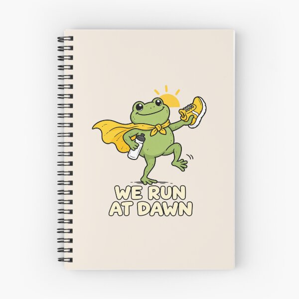 Item preview, We Run At Dawn, Funny Running Frog, Cross Country Runner Humor, Early Morning Running, Frog Lover and Runner Gift designed and sold by Quiajia.