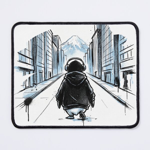 Item preview, Penguin Walking Away From the Noise designed and sold by YesterdayTodayTomorrow.