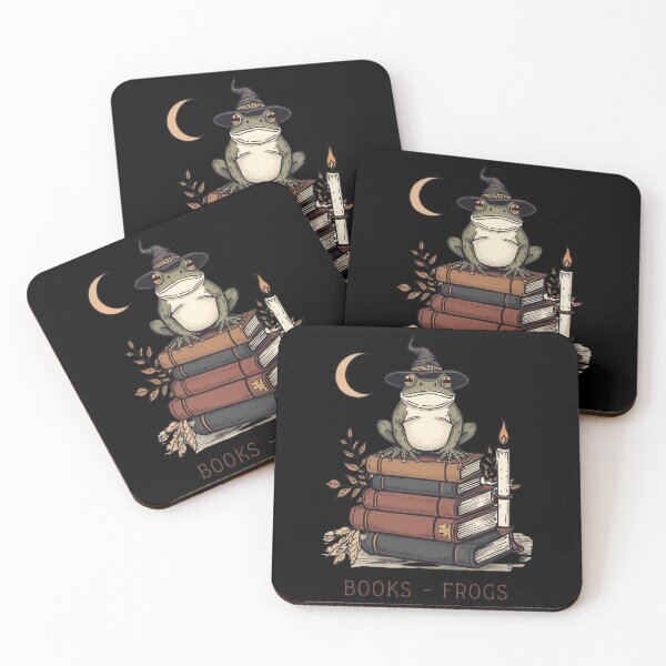 Item preview, Frog Witch with Antique Books designed and sold by ChicTrendz.