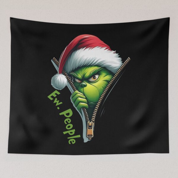 Item preview, Grinch Ew People Funny Christmas Anti-Social  designed and sold by Chetzarart.