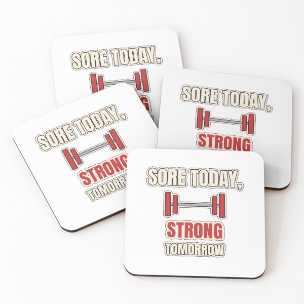 Item preview, Sore Today Strong Tomorrow Gym Motivation designed and sold by WildEmberGoods.