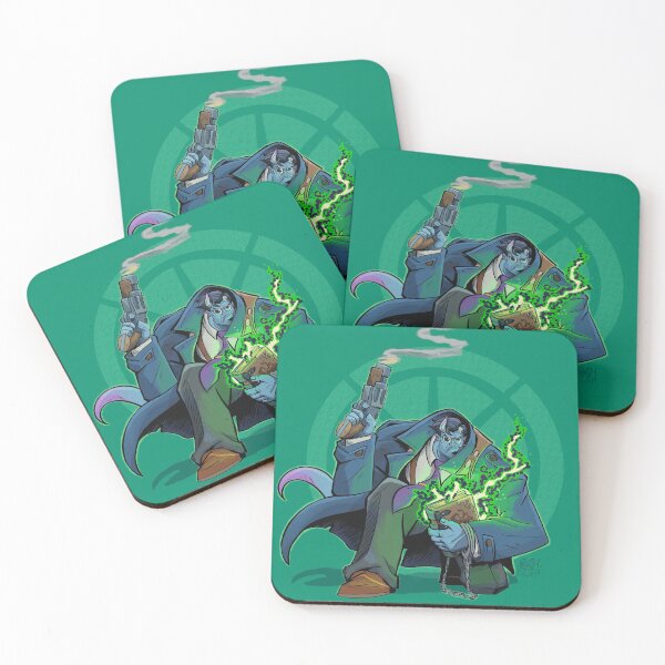 Item preview, Horned Demon Detective With Green Magic designed and sold by ColinAvery0.