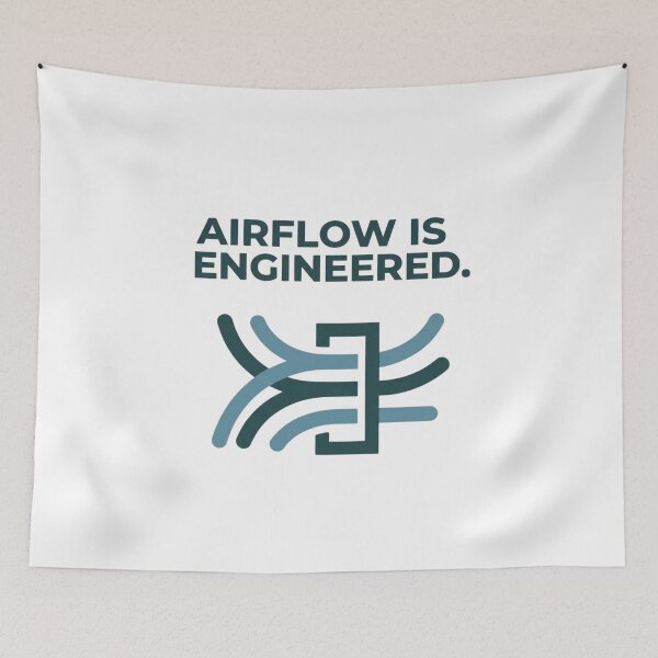 Item preview, Airflow Is Engineered HVAC Engineer Ventilation Design designed and sold by Amr Darwish Graphic designer.