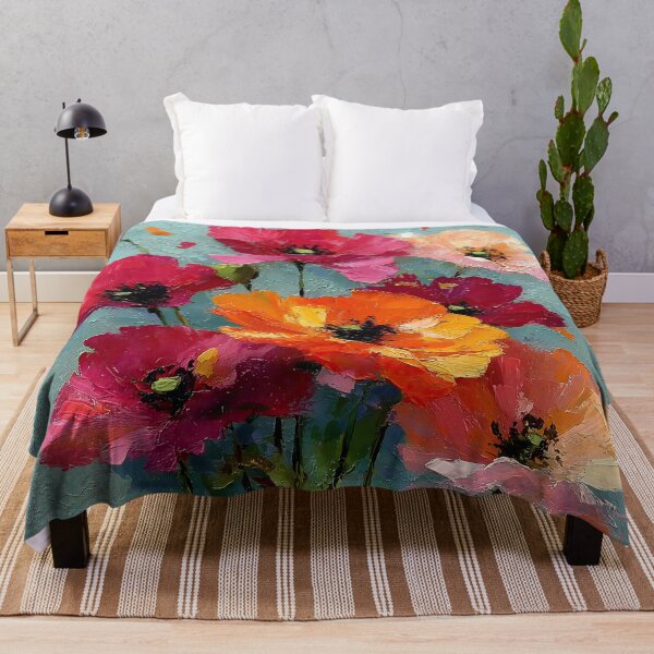 Item preview, Vibrant Impasto Floral Bouquet Art designed and sold by colorful-white.