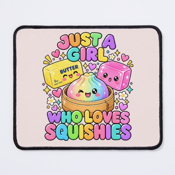 Item preview, Kawaii Squishies, Cute Dumpling and Butter, Pastel Food, Squishy Toy Lover, Cute Food Aesthetic, Squishy Collector Gift designed and sold by Quiajia.