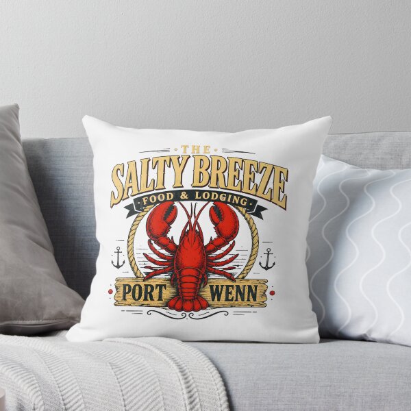 Item preview, The Salty Breeze Food Lodging Port Wenn Lobster Vintage designed and sold by noctivaganta.
