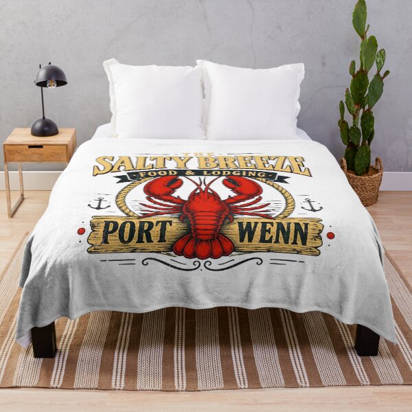 Item preview, The Salty Breeze Food Lodging Port Wenn Lobster Vintage designed and sold by noctivaganta.