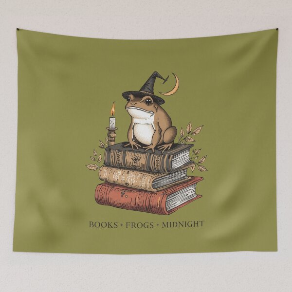 Item preview, Book Lover Frog and Midnight Magic designed and sold by ChicTrendz.