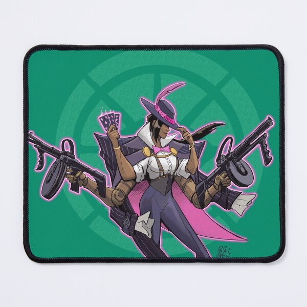 Item preview, Four Armed Gunslinger With Magical Playing Cards designed and sold by ColinAvery0.