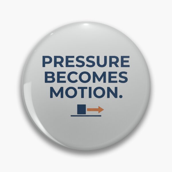 Item preview, Pressure Becomes Motion Hydraulic Engineer Fluid Power Design designed and sold by Amr Darwish Graphic designer.