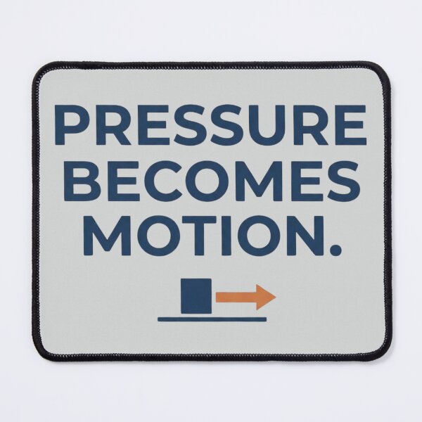 Item preview, Pressure Becomes Motion Hydraulic Engineer Fluid Power Design designed and sold by Amr Darwish Graphic designer.