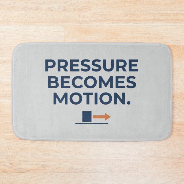 Item preview, Pressure Becomes Motion Hydraulic Engineer Fluid Power Design designed and sold by Amr Darwish Graphic designer.
