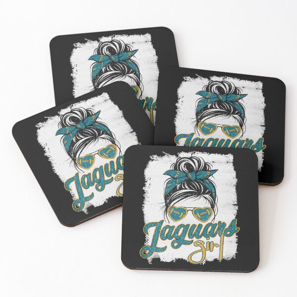Item preview, Vintage Jaguars Girl Messy Bun Distressed Jacksonville Football designed and sold by Floral Vintage.