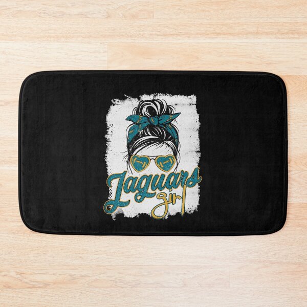 Item preview, Vintage Jaguars Girl Messy Bun Distressed Jacksonville Football designed and sold by Floral Vintage.