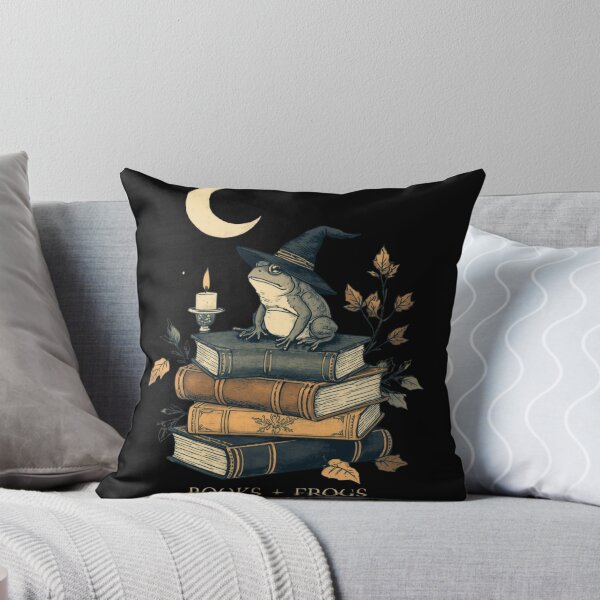 Item preview, Dark Academia Frog and Vintage Books designed and sold by ChicTrendz.