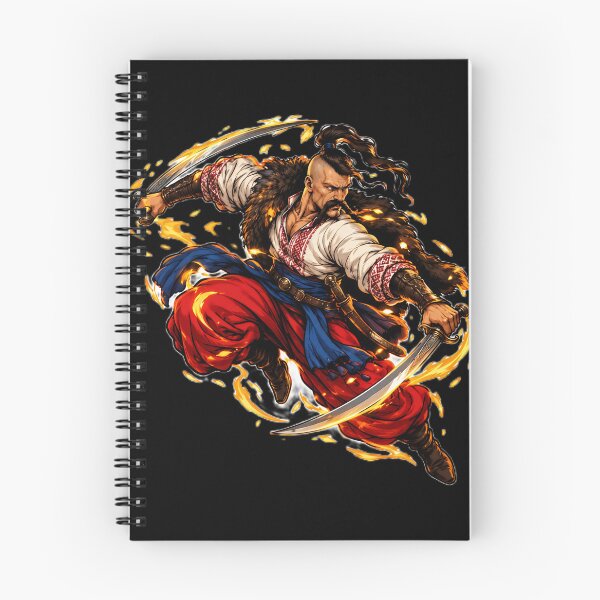 Item preview, Legendary Ukrainian Cossack Dual Sabres Golden Fire designed and sold by ValhallaHub.