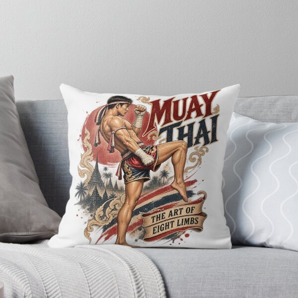 Item preview, Muay Thai Knee Check Defense – Vintage Thai Boxing Art designed and sold by Pali's shop.