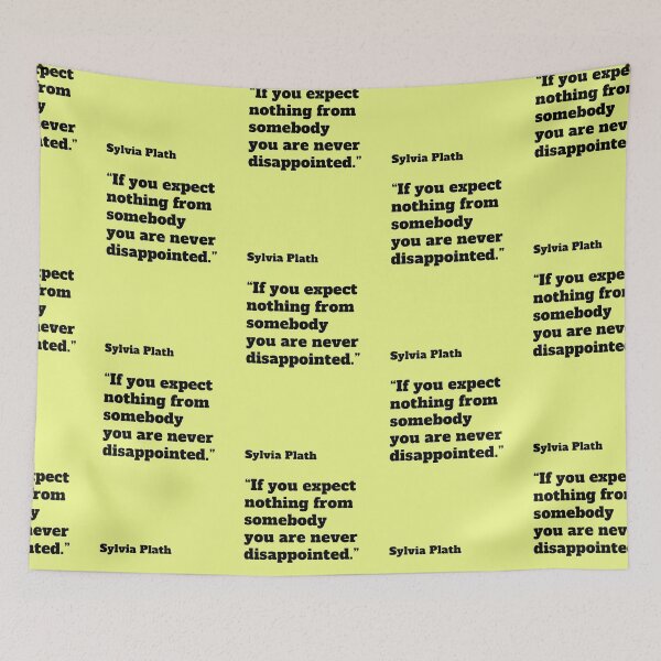 Item preview, Sylvia Plath quote typography poster minimalism designed and sold by Mauswohn.