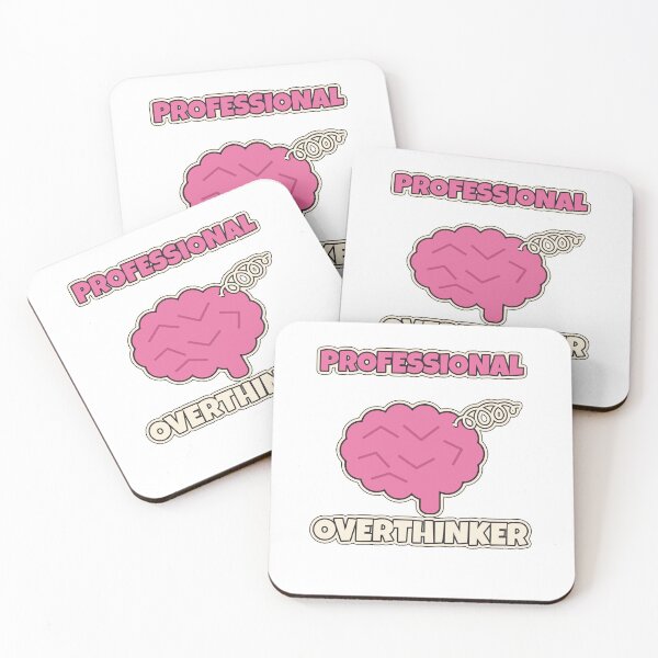 Item preview, Professional Overthinker Funny Brain Doodle designed and sold by WildEmberGoods.