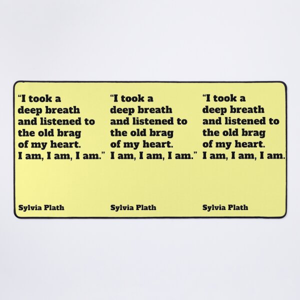 Item preview, Sylvia Plath Heart Quote Typography Art designed and sold by Mauswohn.