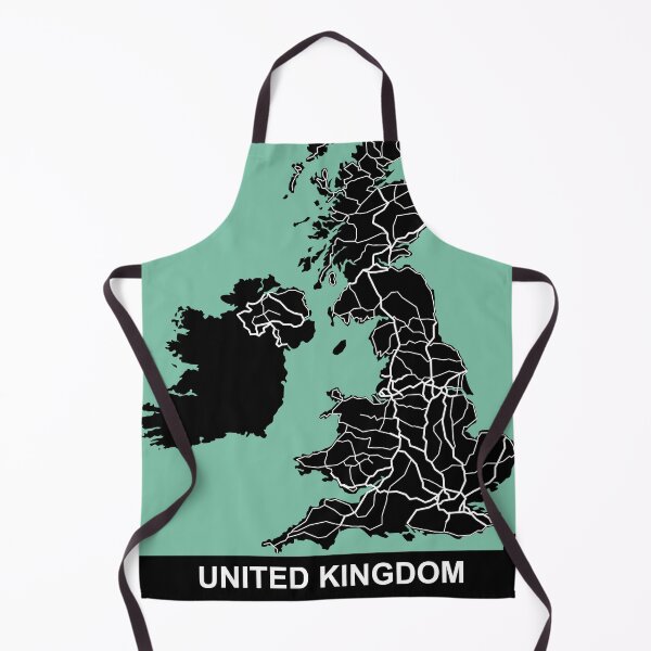 Item preview, UK map United Kingdom Europe designed and sold by MapsByLeo.