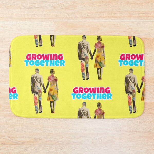 Item preview, Growing Together couple collage with flowers and quote designed and sold by Mauswohn.