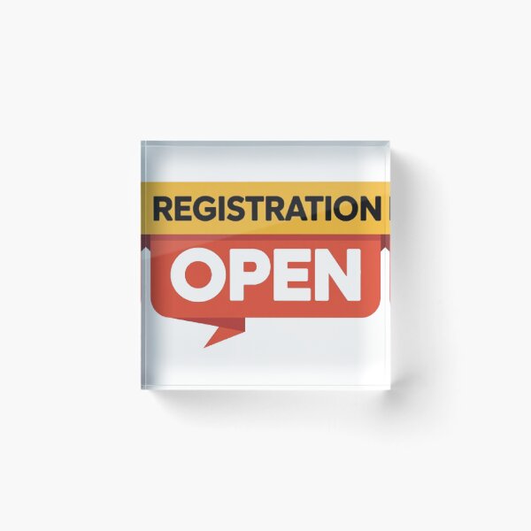 Item preview, Registration Open Sign Bold Business Announcement  designed and sold by Craft99.