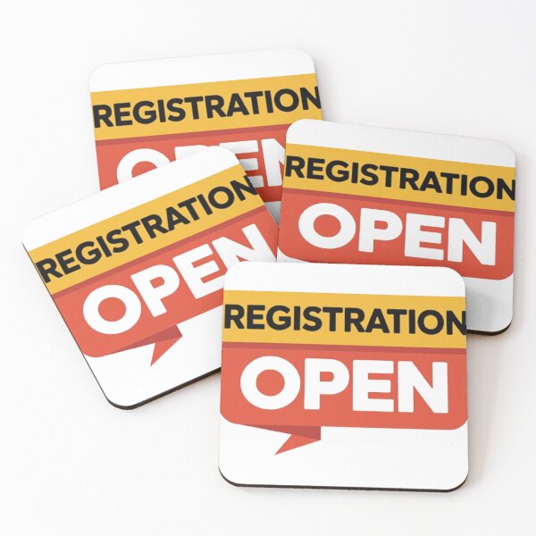 Item preview, Registration Open Sign Bold Business Announcement  designed and sold by Craft99.
