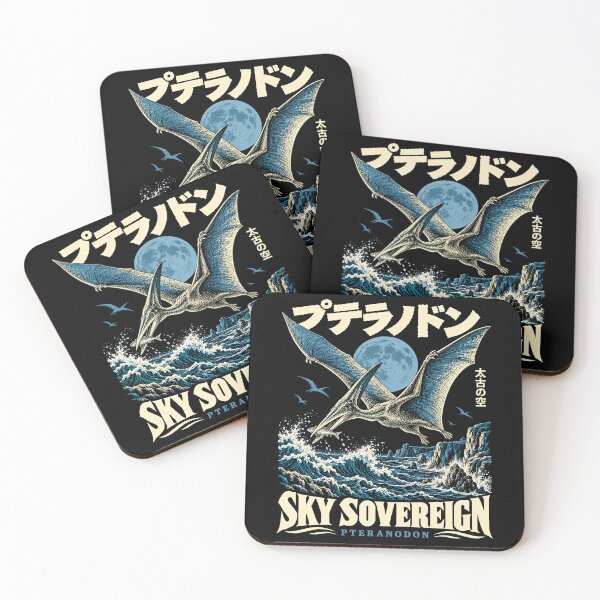 Item preview, Pteranodon Sky Sovereign Japanese Prehistoric Paleoart designed and sold by Eh Plus Designs.