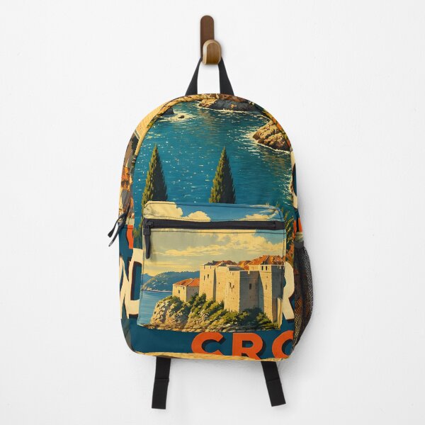 Item preview, Dubrovnik Croatia – Vintage City Walls Travel Poster designed and sold by LSVart.