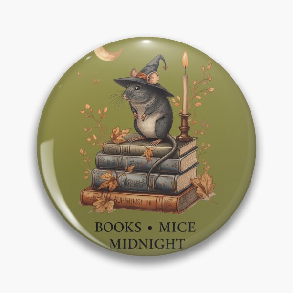 Item preview, Halloween Mouse with Antique Books designed and sold by ChicTrendz.