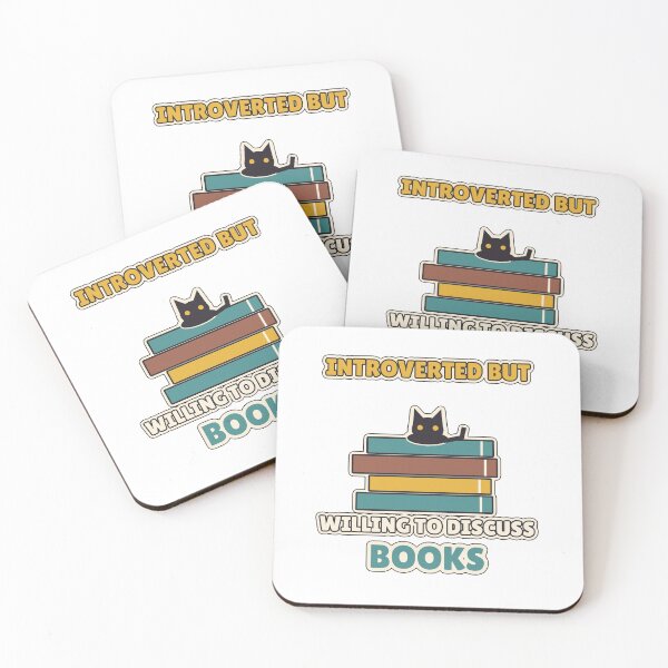 Item preview, Introverted But Willing to Discuss Books designed and sold by WildEmberGoods.