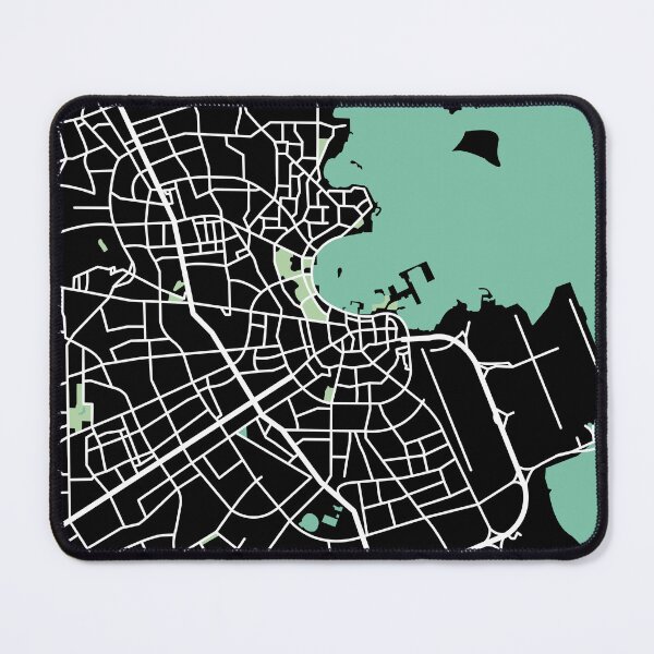Item preview, Doha Map Qatar Middle East Asia designed and sold by MapsByLeo.