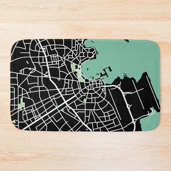 Item preview, Doha Map Qatar Middle East Asia designed and sold by MapsByLeo.