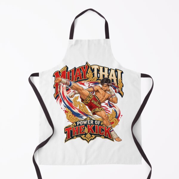 Item preview, Muay Thai Power Kick – Dynamic Thai Boxing Comic Art designed and sold by Pali's shop.