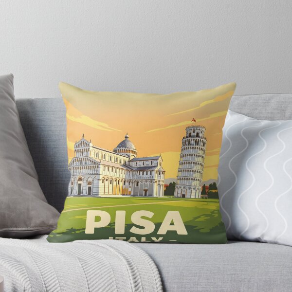 Item preview, Pisa Italy – Vintage Leaning Tower Travel Poster designed and sold by LSVart.