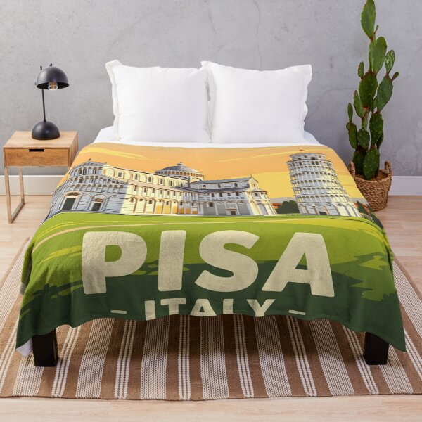 Item preview, Pisa Italy – Vintage Leaning Tower Travel Poster designed and sold by LSVart.
