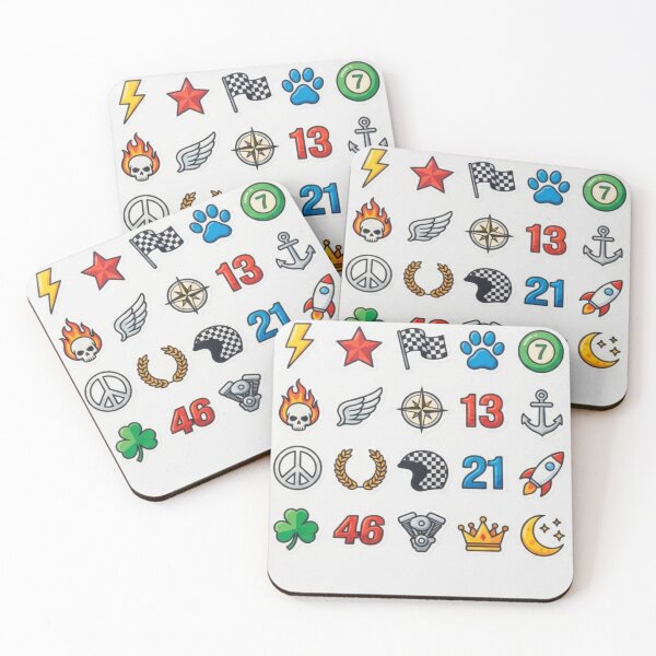 Item preview, Vintage Biker Racing Badges Sticker Pack designed and sold by bvdesignart.