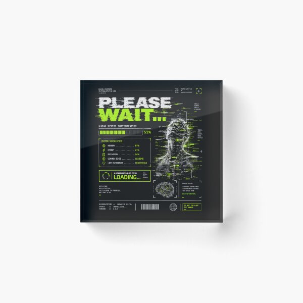 Item preview, Human System - Please Wait funny gifts idea designed and sold by BernsteinDGT.