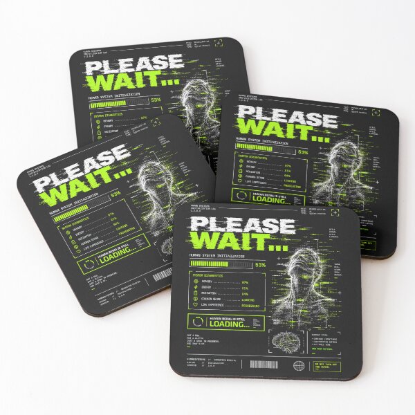 Item preview, Human System - Please Wait funny gifts idea designed and sold by BernsteinDGT.