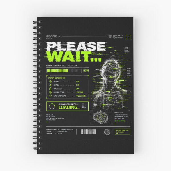 Item preview, Human System - Please Wait funny gifts idea designed and sold by BernsteinDGT.