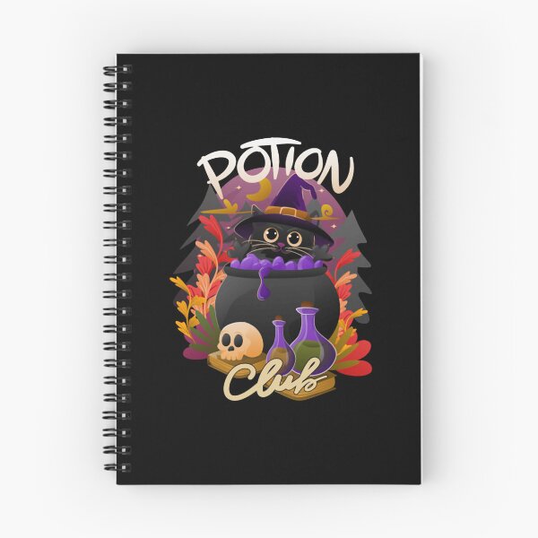 Item preview, Potion Club Cute Witch Cat Brewing Magic Cauldron designed and sold by Daikukki.