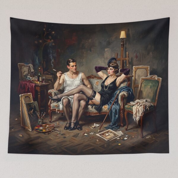 Item preview, Man Flapper and His Girl designed and sold by IanBiAM.