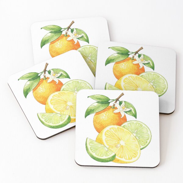 Item preview, Vintage Citrus Fruits Botanical Watercolor Art designed and sold by PepolArt.