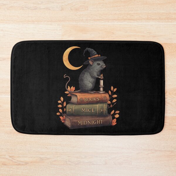 Item preview, Gothic Book Lover Mouse Illustration designed and sold by ChicTrendz.